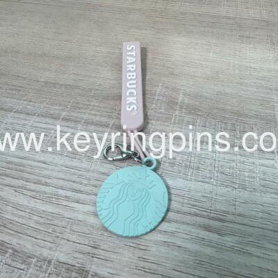 Wholesale PVC Silicone keychains with logo printing，PVC metal keyrings for sale