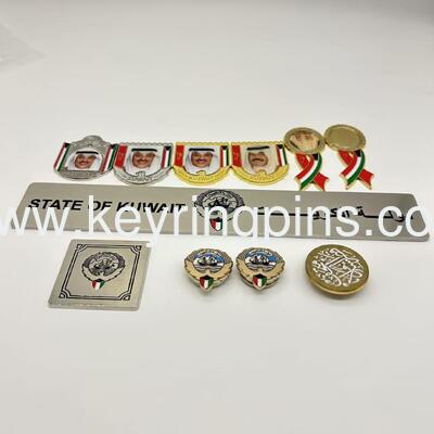 Custom UAE lapel pin badge with gold plated,metal button badge pin wholesale