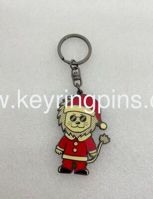 Cartoon metal keyrings,hard enamel crafts design keychains for gifts