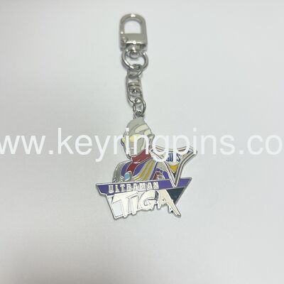Cartoon metal keyrings,hard enamel crafts design keychains for gifts
