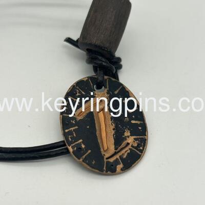 Custom vintage nostalgic style metal small tags, antique metal key tags