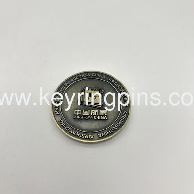 Custom challenge coins made from zinc alloy with 3D die cast design and old silver plating ideal for events sports and souvenirs