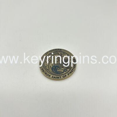 Custom challenge coins made from zinc alloy with 3D die cast design and old silver plating ideal for events sports and souvenirs