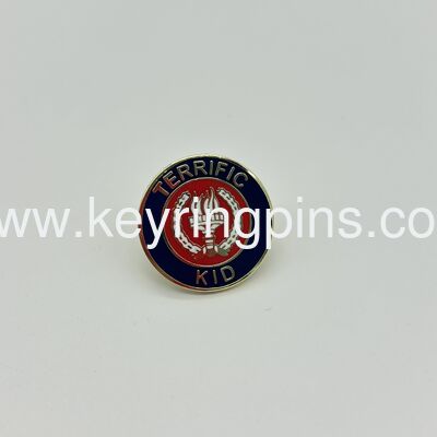 Raise Your Hand Red Palm Enamel Pin, Classroom & Student Engagement Metal Badge