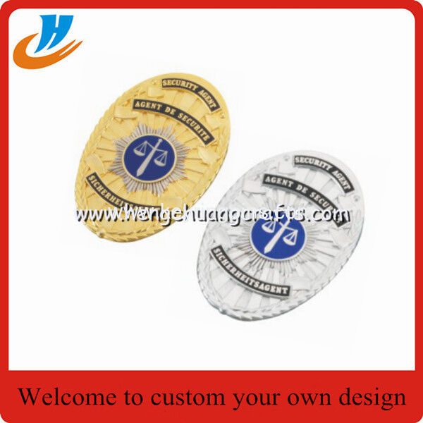 Custom police lapel pin,metal badge emblem with high quality plating die cast customer logo