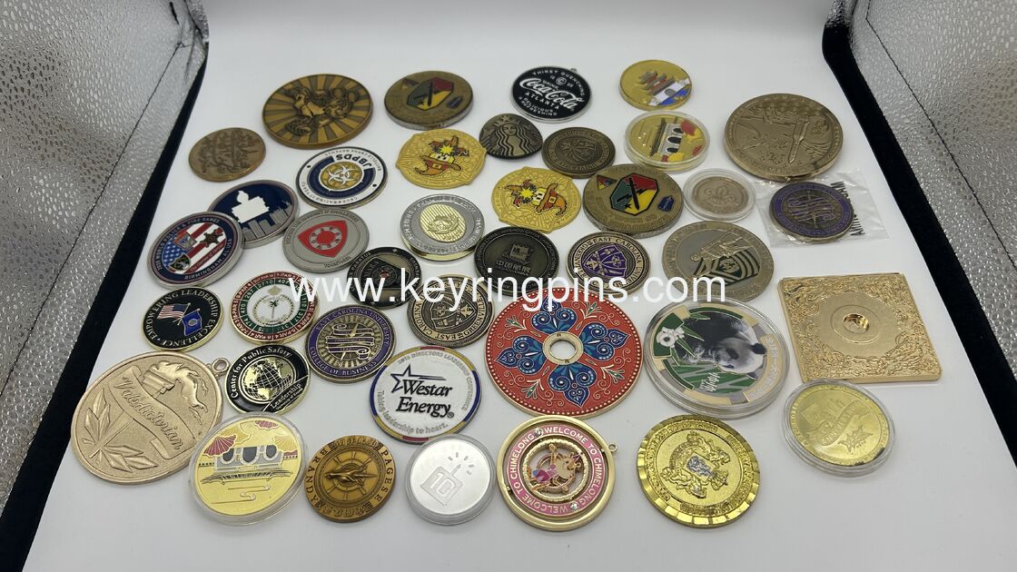 High capacity production of military coin metal challenge coins with OEM ODM services and packaging options for bulk shipments
