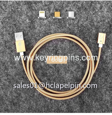 iPhone6およびSamsung携帯電話用マグネット充電ケーブル、マイクロUSBケーブル
