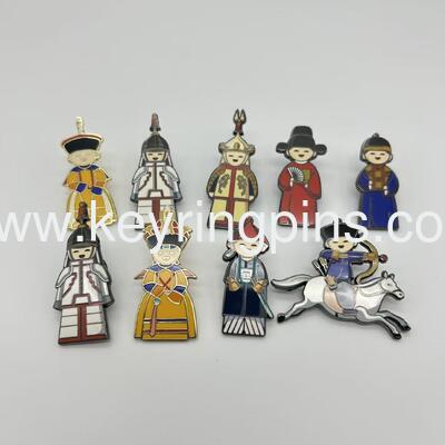 Good price Qing Dynasty Imperial Figures Enamel Pin Set, Chinese Historical Character Collectible Lapel Pins オンライン