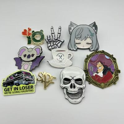 Good price ミックスエナメルピンセット アニメ猫 スケルトン コアラ キャプテンフック コレクションラペルピン オンライン
