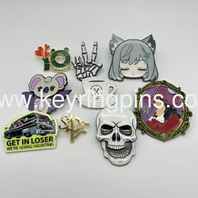 Good price Mixed Enamel Pin Set, Anime Cat, Skeleton, Koala, Captain Hook Collectible Lapel Pins オンライン