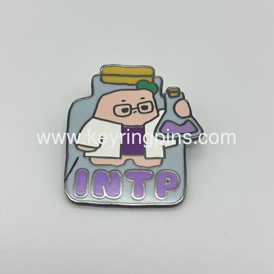 Factory wholesale fridge magnet button INTP Red Club Fridge Magnet pins