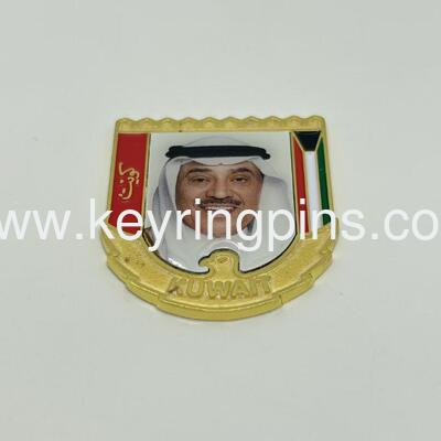 金メッキカスタムUAEラペルピンバッジ、メタルボタンバッジピン卸売