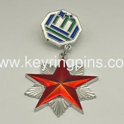 Good price Soviet Red Star Order Enamel Pin, Russian Military Medal Badge, Communist Collectible オンライン
