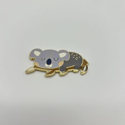 Good price 眠るコアラのエナメルピン、かわいいオーストラリアの動物ラペルピン、かわいいコアラコレクタブルバッジ オンライン