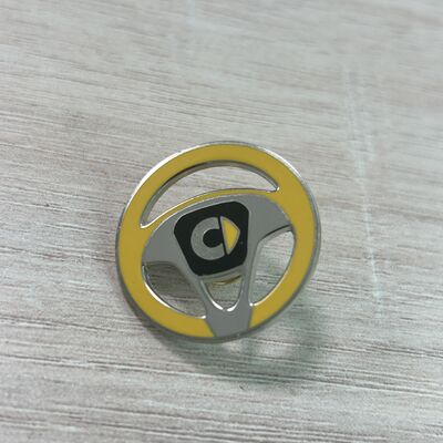 Good price ステアリングホイールの形 エナメルピン 自動車運転テーマ メタルバッジ 自動車愛好家のコレクションラペルピン オンライン